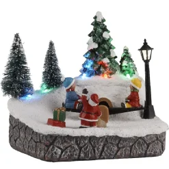Gifi Aire de jeux de Noël lumineux animé^ Décoration Extérieure De Noël