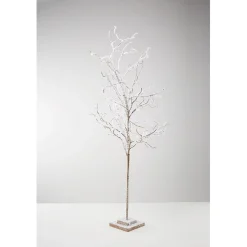 Gifi Arbre de Noël enneigé blanc effet neige H 130 cm^ Décoration Intérieure De Noël