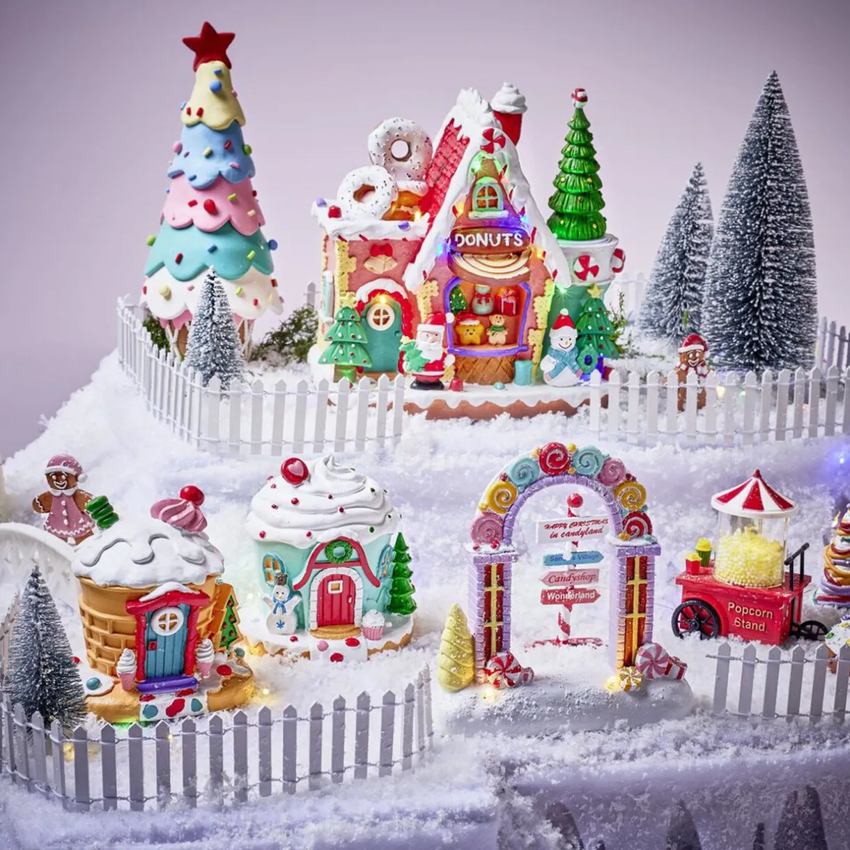 Gifi Arche lumineuse à poser pour village animé de Noël^ Décoration Intérieure De Noël