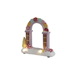 Gifi Arche lumineuse à poser pour village animé de Noël^ Décoration Intérieure De Noël