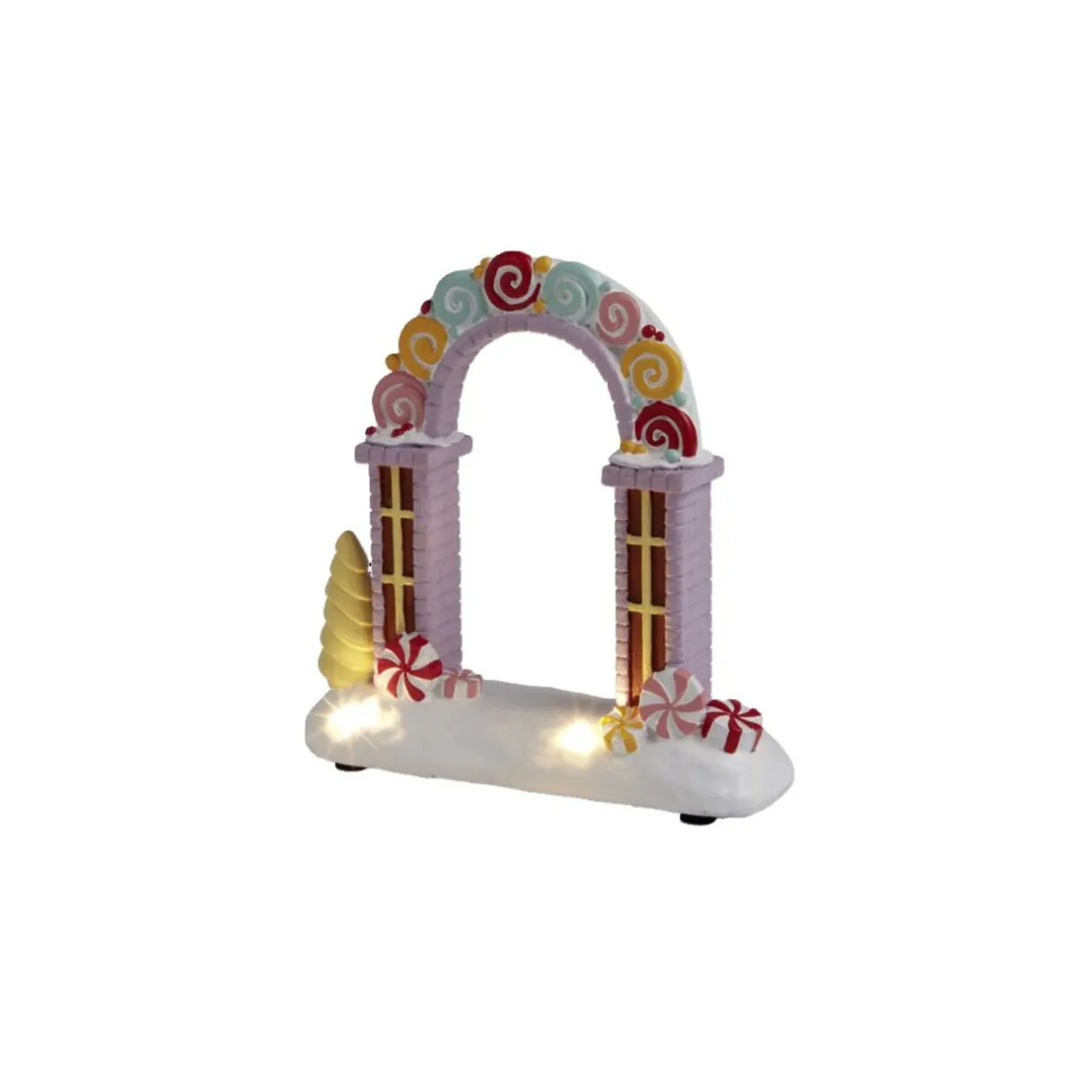 Gifi Arche lumineuse à poser pour village animé de Noël^ Décoration Intérieure De Noël