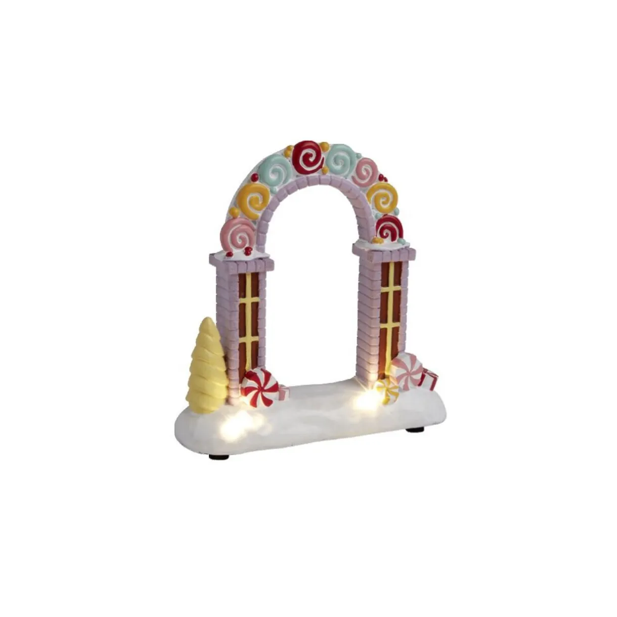 Gifi Arche lumineuse à poser pour village animé de Noël^ Décoration Intérieure De Noël