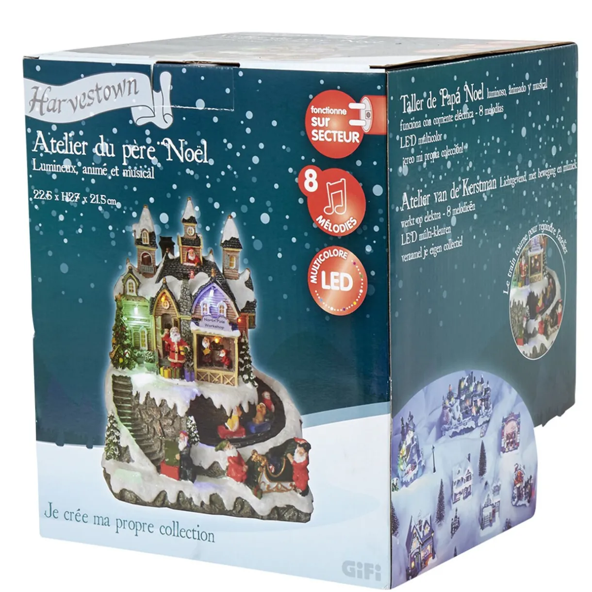 Gifi Atelier du Père Noël animé lumineux et musical^ Décoration Intérieure De Noël