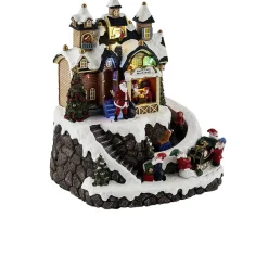 Gifi Atelier du Père Noël animé lumineux et musical^ Décoration Intérieure De Noël