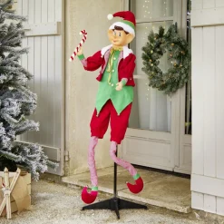 Gifi Automate lutin animé et musical H130cm^ Décoration Extérieure De Noël