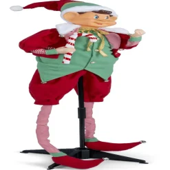 Gifi Automate lutin animé et musical H130cm^ Décoration Extérieure De Noël