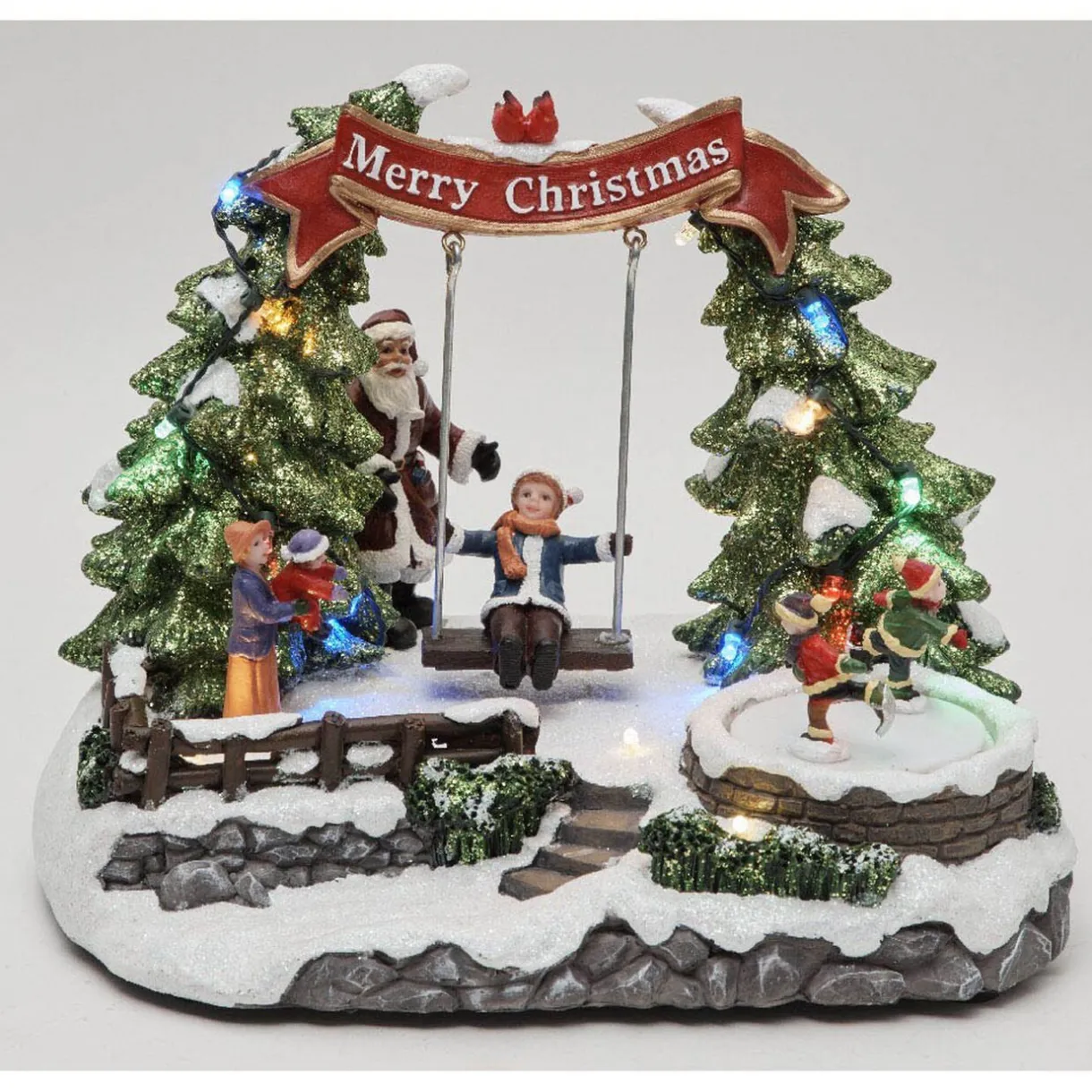 Gifi Balançoire lumineuse 16 LED^ Décoration Extérieure De Noël