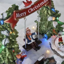 Gifi Balançoire lumineuse 16 LED^ Décoration Extérieure De Noël