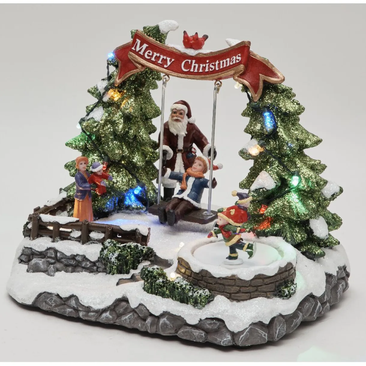 Gifi Balançoire lumineuse 16 LED^ Décoration Extérieure De Noël