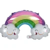 Outlet Gifi Ballon alu arc-en-ciel multicolore L80cm