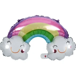 Outlet Gifi Ballon alu arc-en-ciel multicolore L80cm