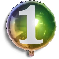 Sale Gifi Ballon alu chiffre 1 métallisé multicolore Ø45cm