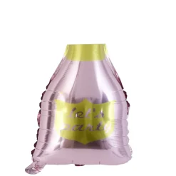 Online Gifi Ballon alu forme bouteille rose et dorée 78cm