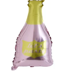 Online Gifi Ballon alu forme bouteille rose et dorée 78cm