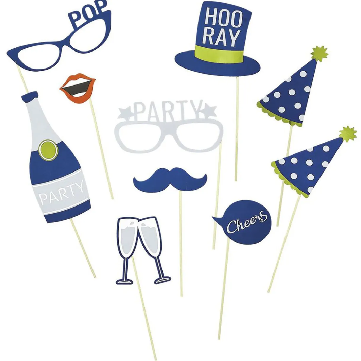 Outlet Gifi Ballon alu forme cadre photo avec accessoires photobooth 10 personnes