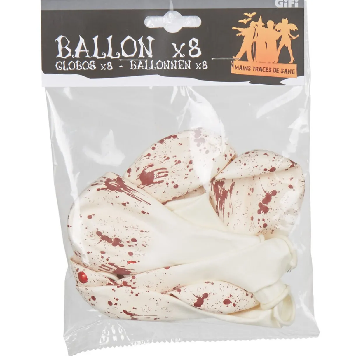Online Gifi Ballon blanc traces de sang x8