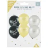 Clearance Gifi Ballon Bonne année noir argenté et doré x6