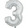 Discount Gifi Ballon chiffre 3 en aluminium