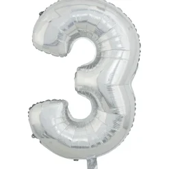 Discount Gifi Ballon chiffre 3 en aluminium