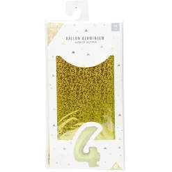 Online Gifi Ballon chiffre 4 en aluminium