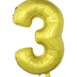 Hot Gifi Ballon chiffre 3 en aluminium