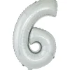 Discount Gifi Ballon chiffre 6 en aluminium