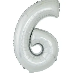 Discount Gifi Ballon chiffre 6 en aluminium