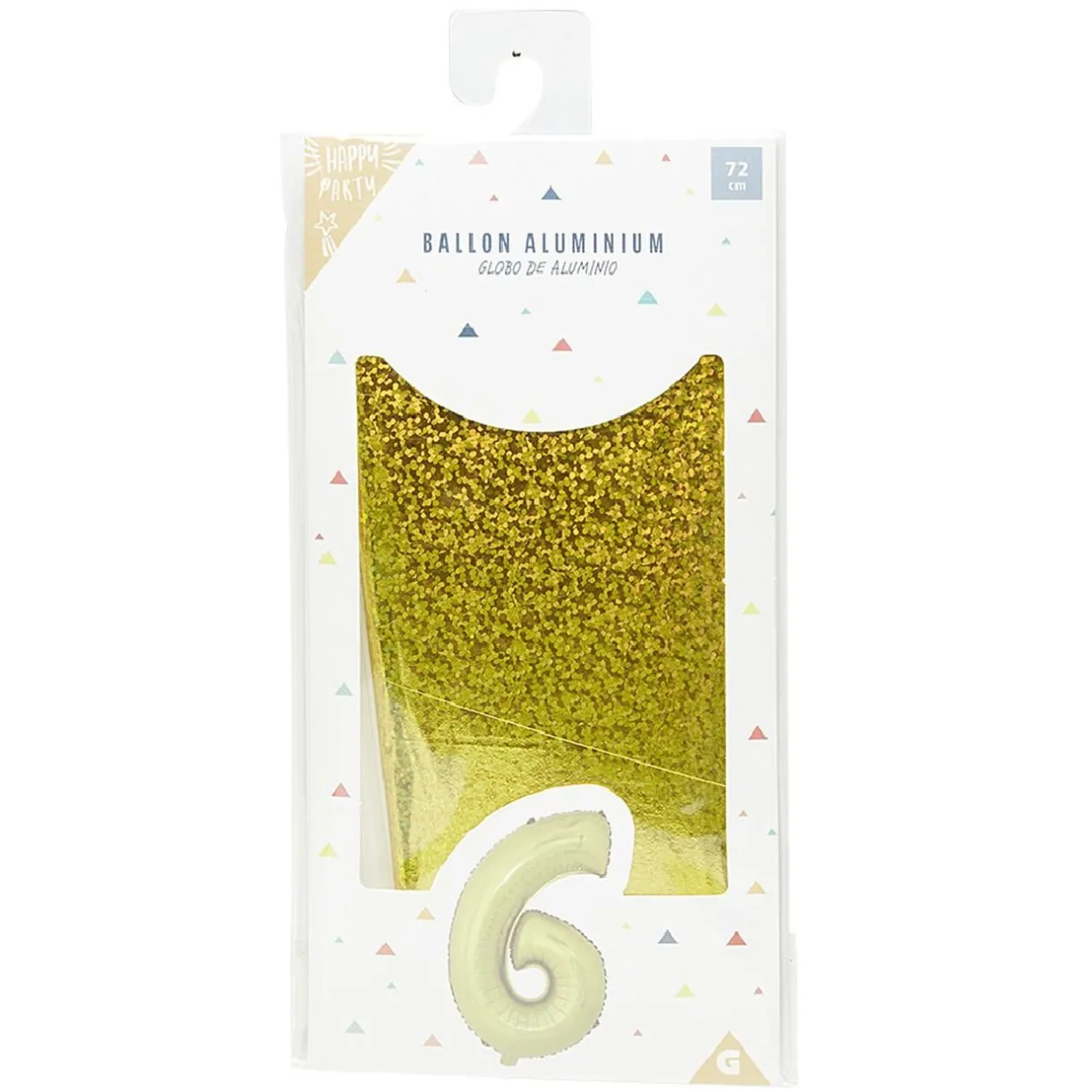 Discount Gifi Ballon chiffre 6 en aluminium