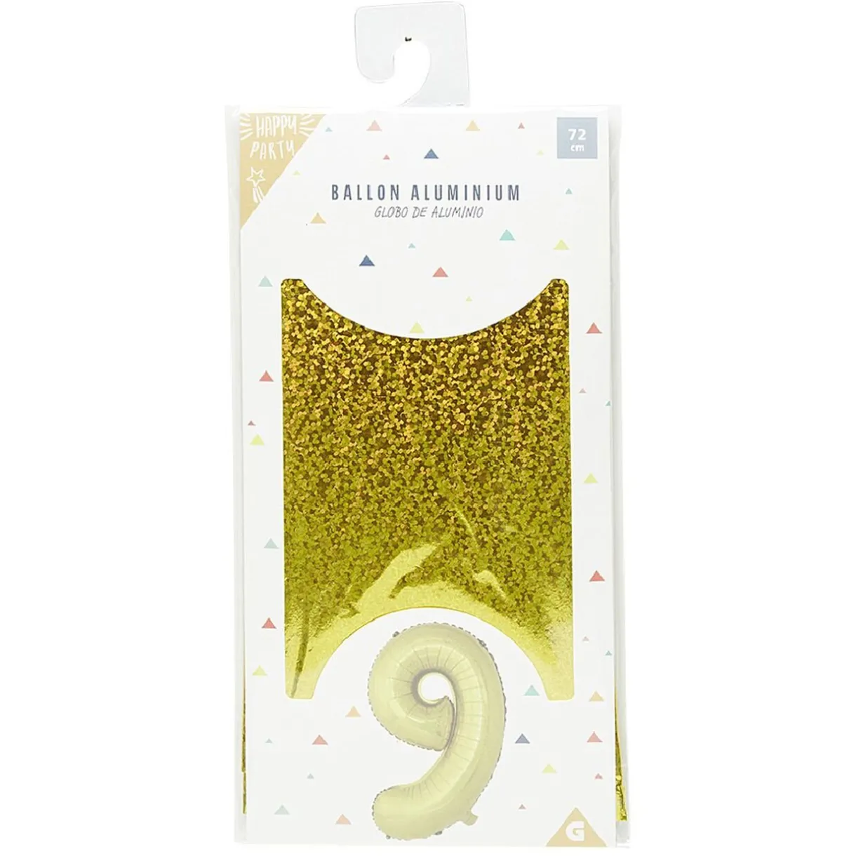 Outlet Gifi Ballon chiffre 9 en aluminium