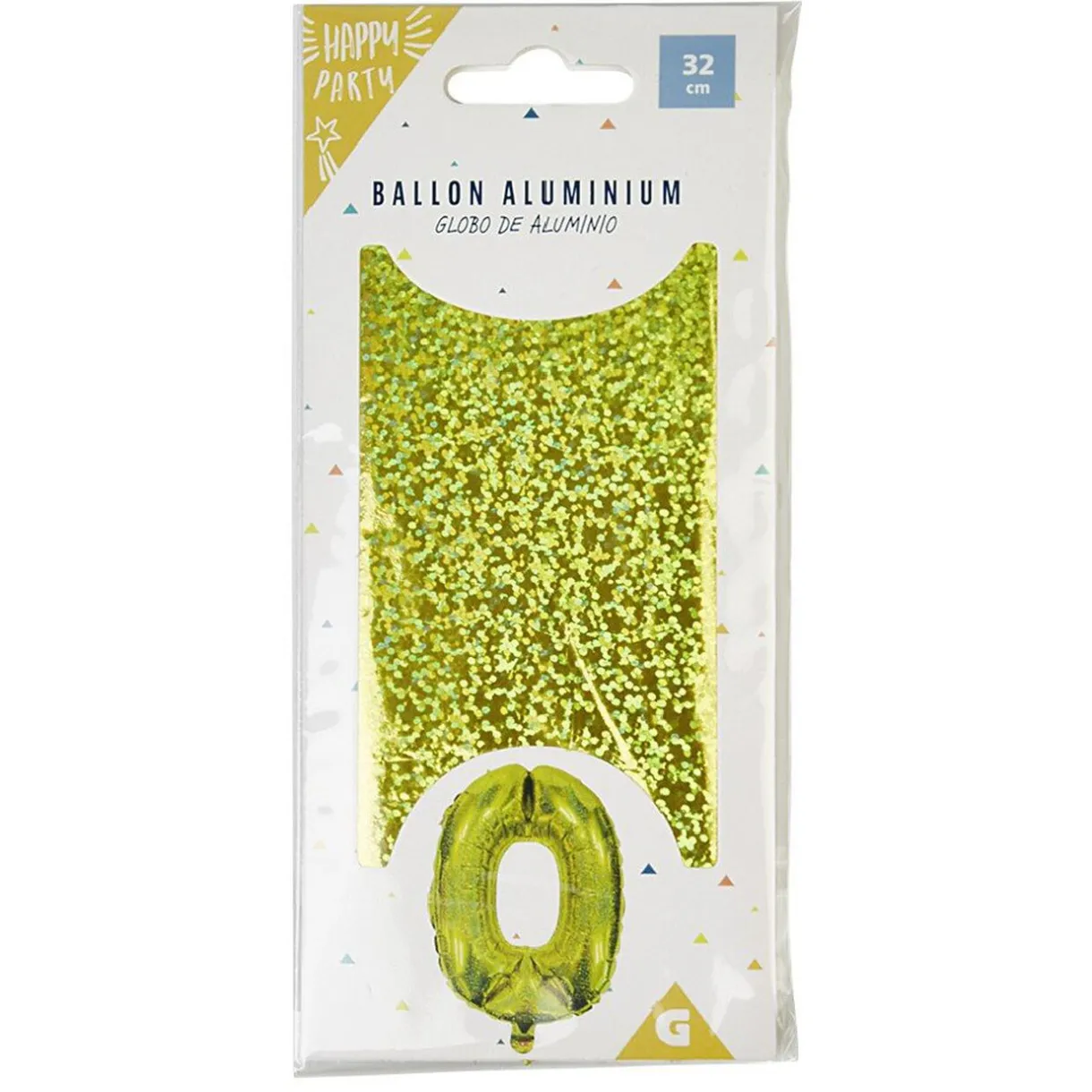 Online Gifi Ballon chiffre 0 noir argenté ou doré