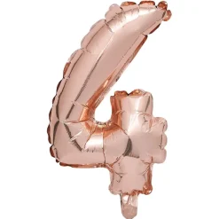 Gifi Ballon chiffre 4 rose gold 33cm