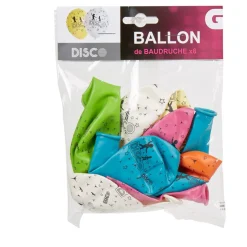New Gifi Ballon de baudruche ambiance disco x8