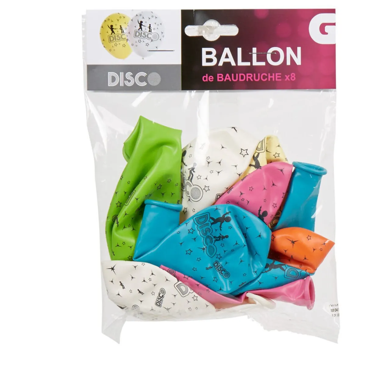 New Gifi Ballon de baudruche ambiance disco x8