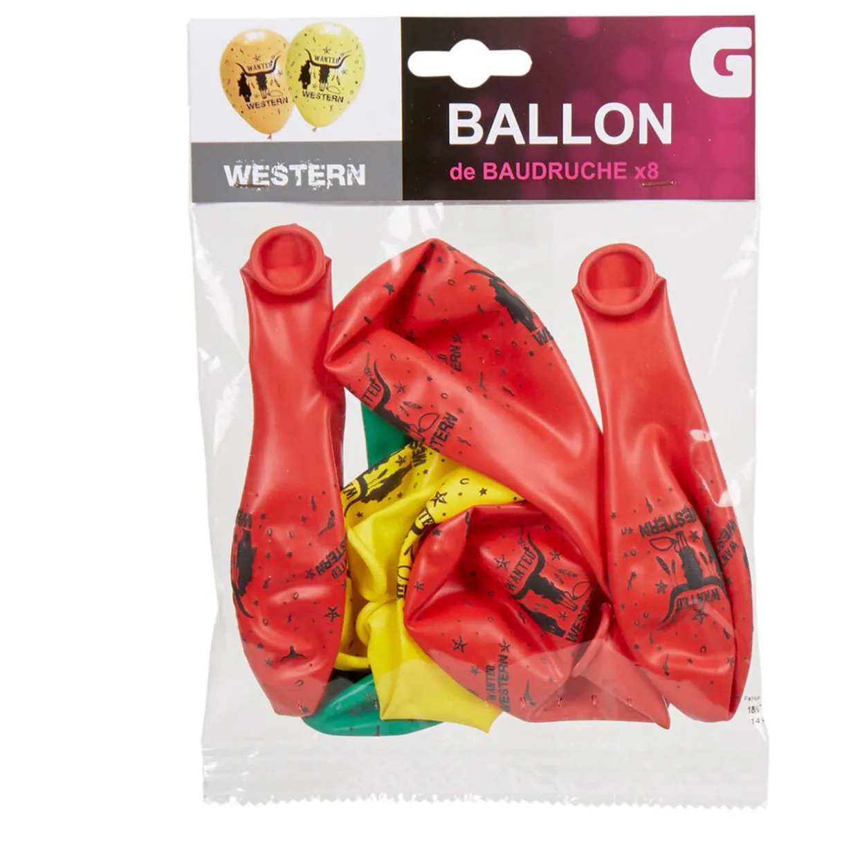 Best Gifi Ballon de baudruche ambiance western x8