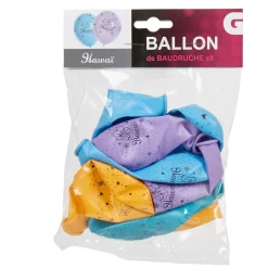 Outlet Gifi Ballon de baudruche ambiance Hawaï x8