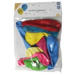 Outlet Gifi Ballon de baudruche anniversaire 20 ans multicolore x10