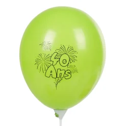 New Gifi Ballon de baudruche anniversaire 40 ans multicolore x10