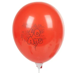 New Gifi Ballon de baudruche anniversaire 40 ans multicolore x10