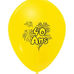 New Gifi Ballon de baudruche anniversaire 40 ans multicolore x10