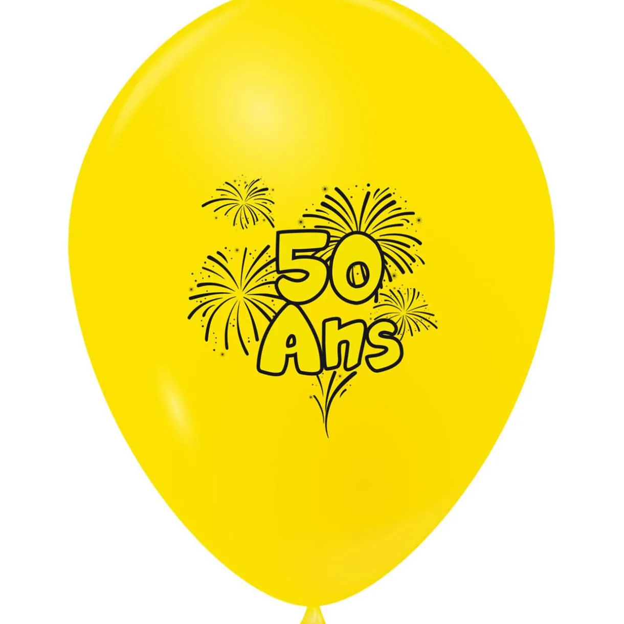 Sale Gifi Ballon de baudruche anniversaire 50 ans multicolore x10