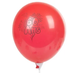 Discount Gifi Ballon de baudruche anniversaire 60 ans multicolore x10