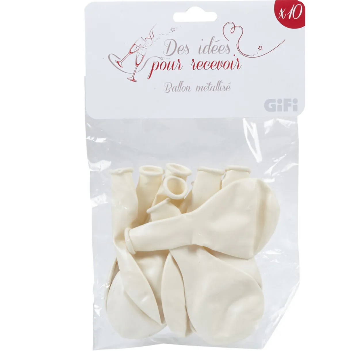 Clearance Gifi Ballon de baudruche blanc x10
