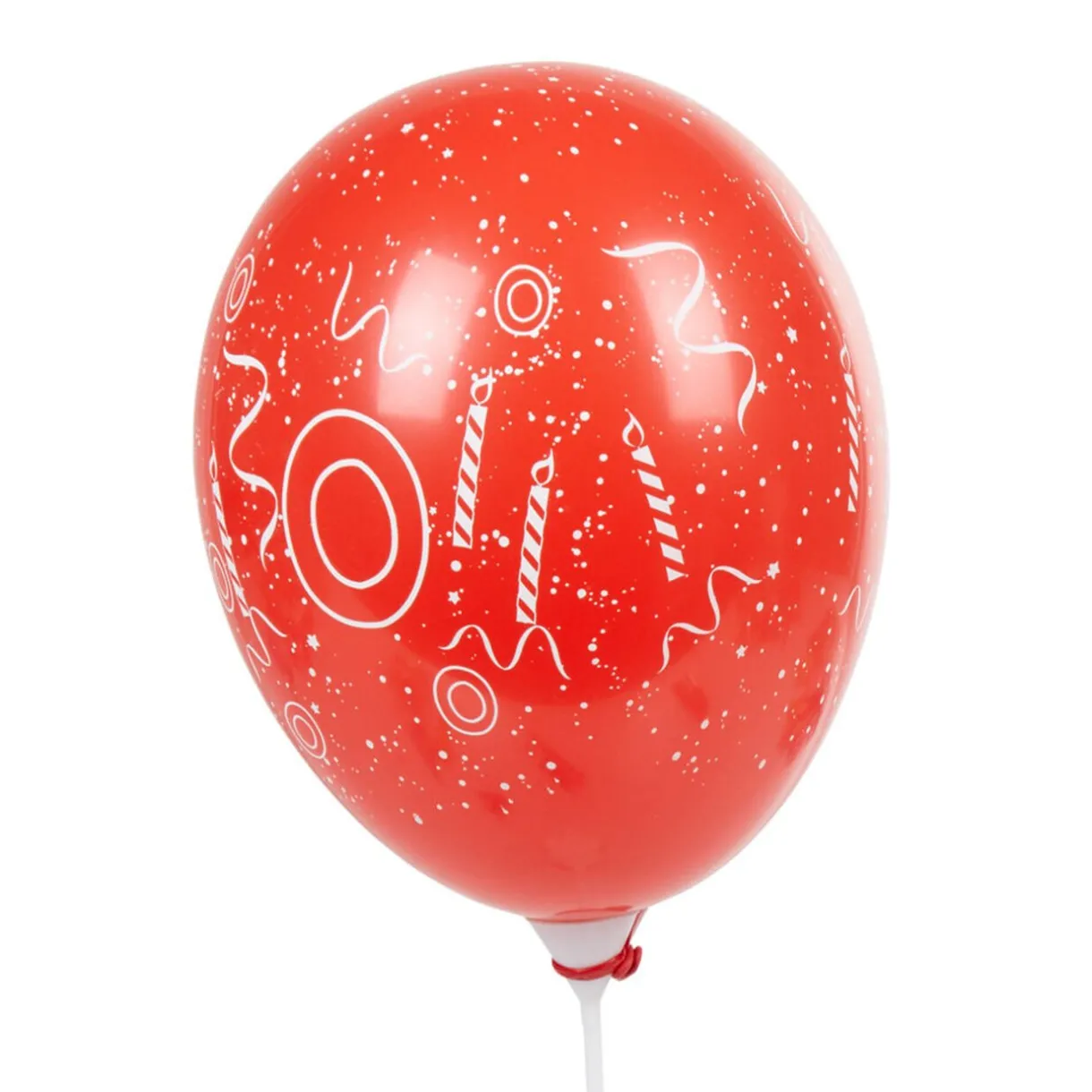 Discount Gifi Ballon de baudruche chiffre 0 multicolore x8