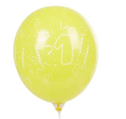 Best Gifi Ballon de baudruche chiffre 1 multicolore x8