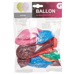 Sale Gifi Ballon de baudruche chiffre 8 multicolore x8