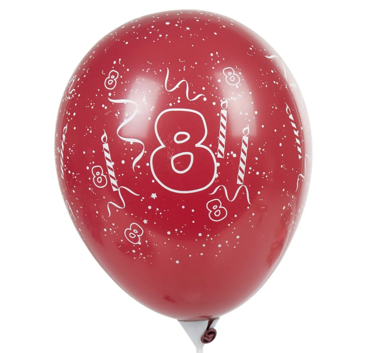 Sale Gifi Ballon de baudruche chiffre 8 multicolore x8