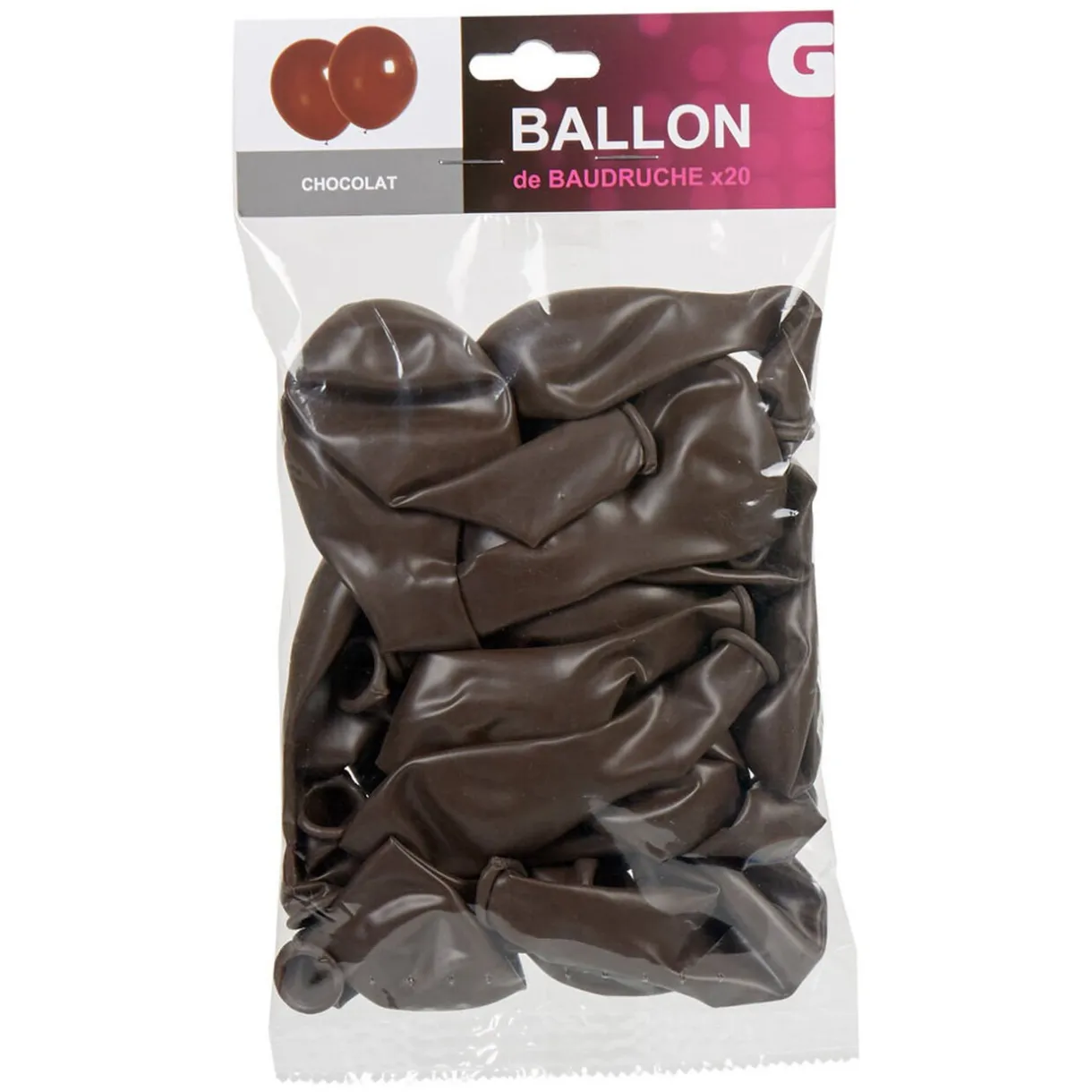 Clearance Gifi Ballon de baudruche marron chocolat x20