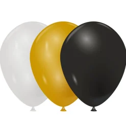 New Gifi Ballon de baudruche nacré doré argenté noir x20