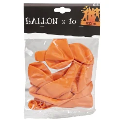 Discount Gifi Ballon de baudruche orange Halloween x10