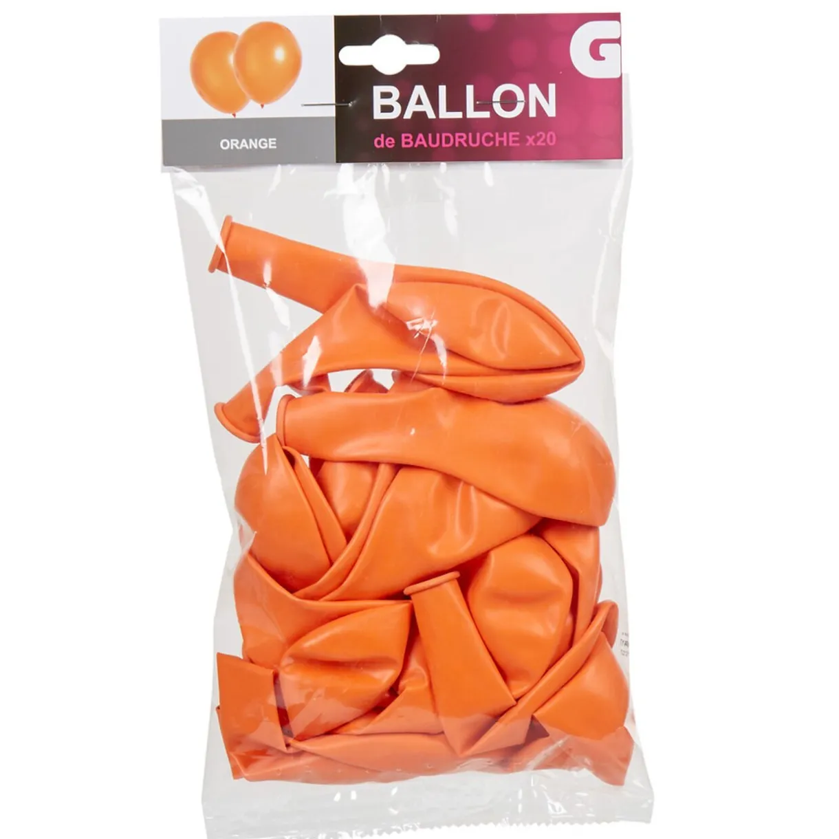 Hot Gifi Ballon de baudruche orange x20